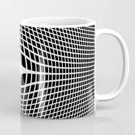 White On Black Convex Mug