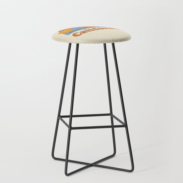 California Poppies Bar Stool