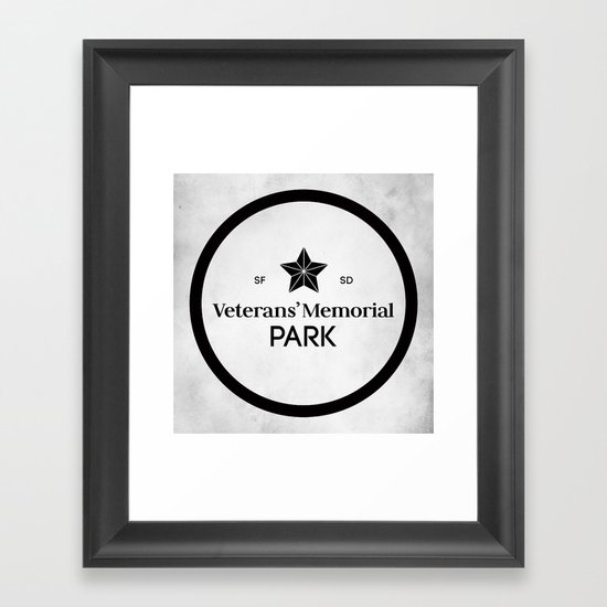 Veterans' Memorial Park Framed Art Print