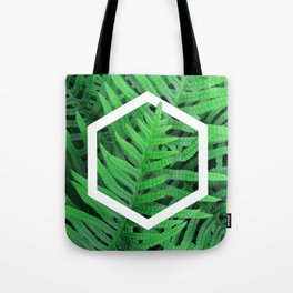 Exagon into the ferns Tote Bag