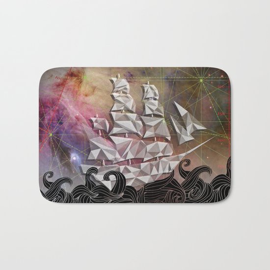 Celestial Ship Bath Mat