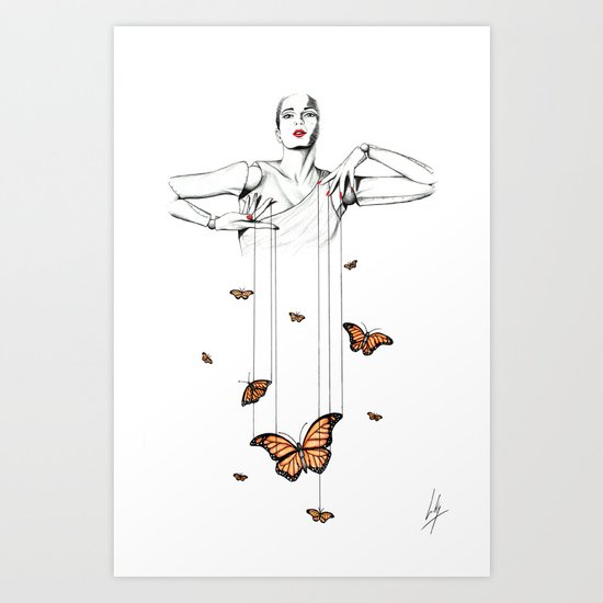 Butterfly Dance Art Print