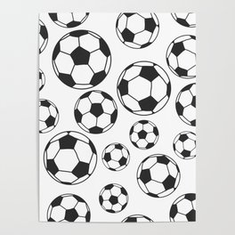 Soccer Balls Poster
