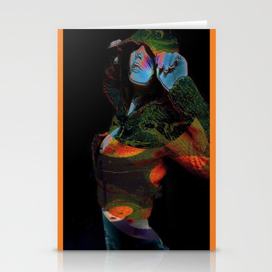 Hooded Woman 2 Stationery Cards
