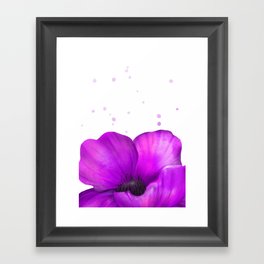 Purple fantasy poppy Framed Art Print