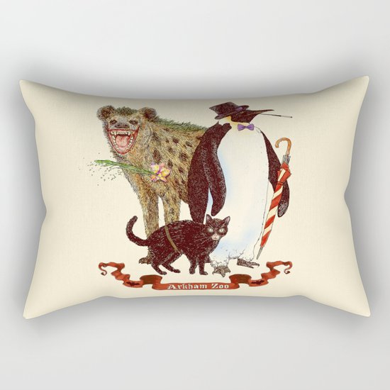 At the Arkham Zoo Rectangular Pillow