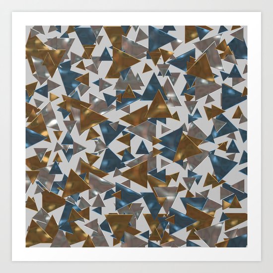 Triangle Explosion Art Print
