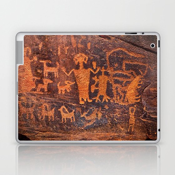 Indian art, petroglyph. Laptop & iPad Skin
