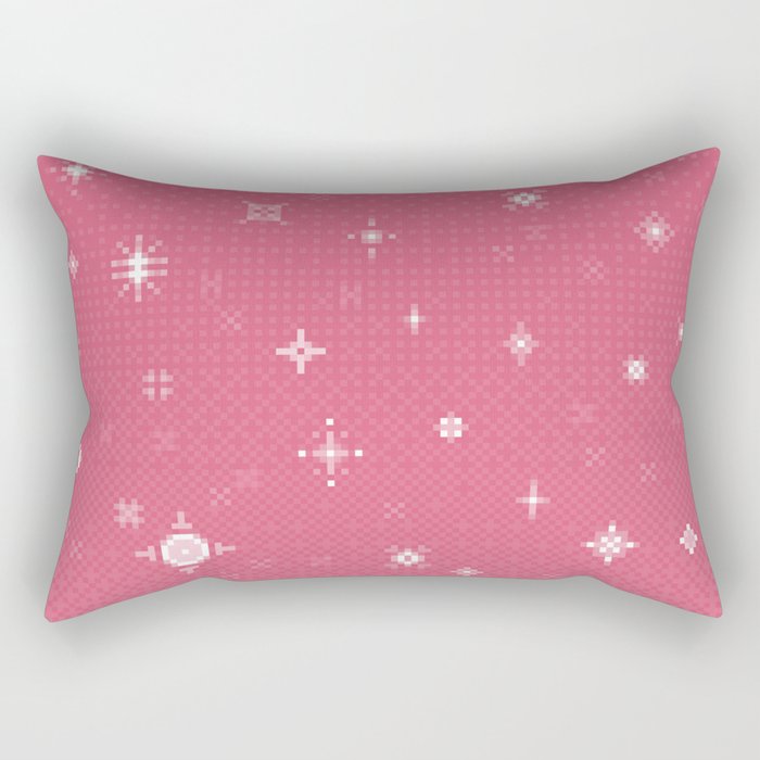 Pretty Pink Starlight (8bit) Rectangular Pillow