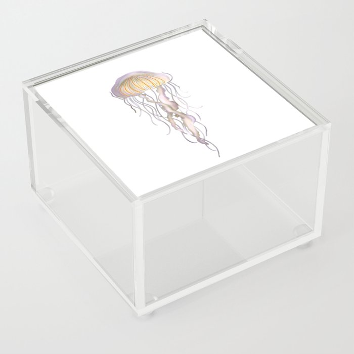Watercolor Jellyfish Acrylic Box