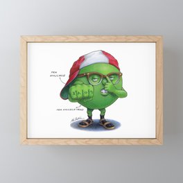 Pea Knuckle Framed Mini Art Print