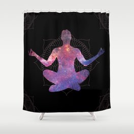 Cosmic Yoga Shower Curtain