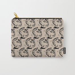 Ugly graphic cat pattern Carry-All Pouch