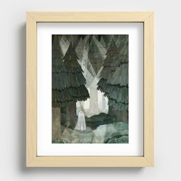 Pine Forest Clearing Recessed Framed Print