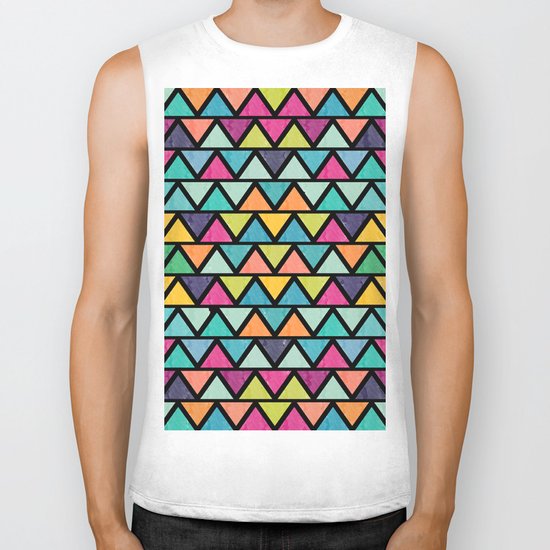 Lovely geometric Pattern IV Biker Tank