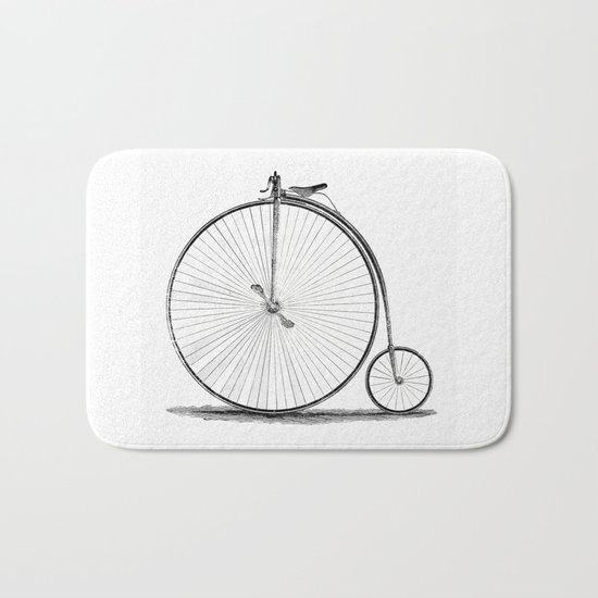 Penny-farthing. Bath Mat