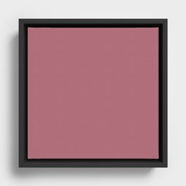 Refined Rose Framed Canvas