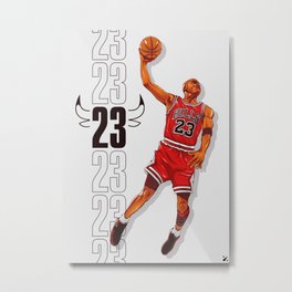 Michael "23" Jordan (Special Edition - 2) Metal Print