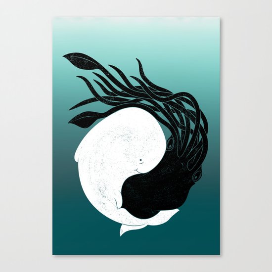 Sea Frenemies Canvas Print