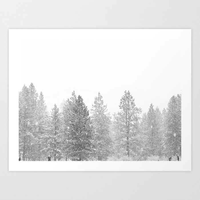 Snow Day Black And White Winter Landscape Photography Snowing Whiteout Blizzard Art Print By Amountainstate Society6 Snow Day Black And White Winter Landscape Photography Snowing Whiteout Blizzard Art Print By Amountainstate Society6