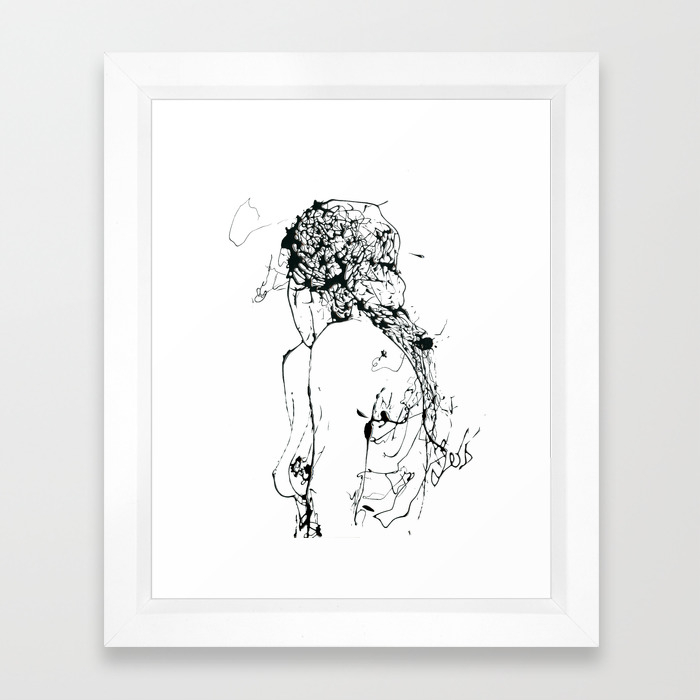 Ecce Femina Framed Art Print By Elodiebachelier Society6