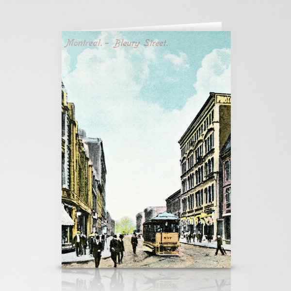 Old Montreal QC Bleury Street Stationery Cards