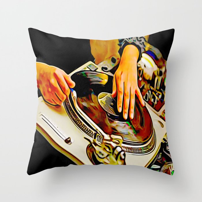 TURNTABLISM: MOVE THE CROWD! Throw Pillow