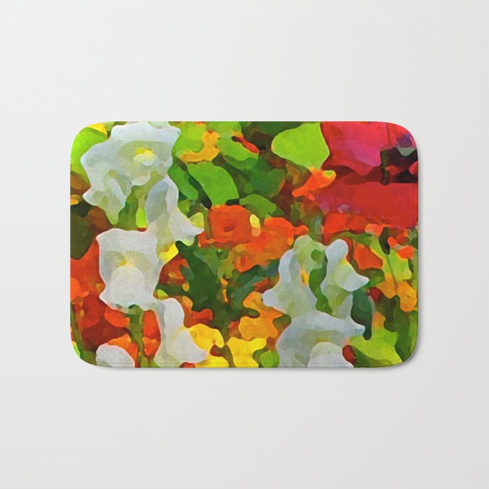 Colorful Flower Garden Bath Mat