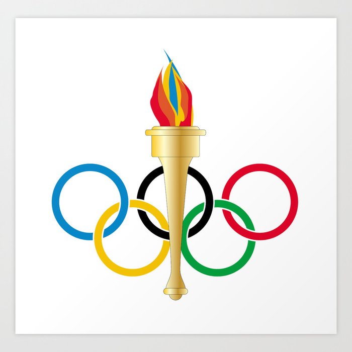 Olympic Rings Art Print