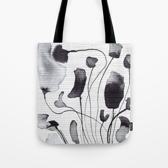 ink flowers Tote Bag