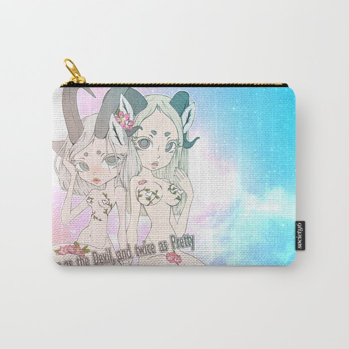 Aries and Capricorn Carry-All Pouch
