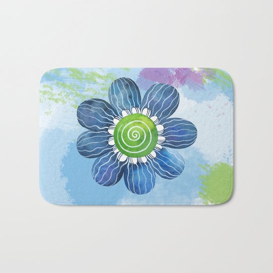 Blue Whimsy Bath Mat