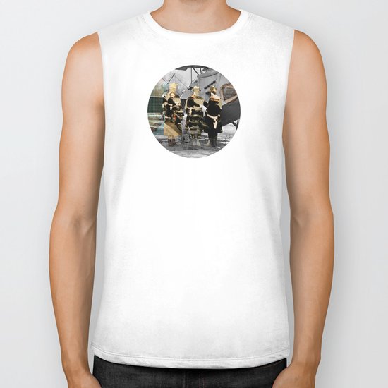 Flying 4 Collage Biker Tank