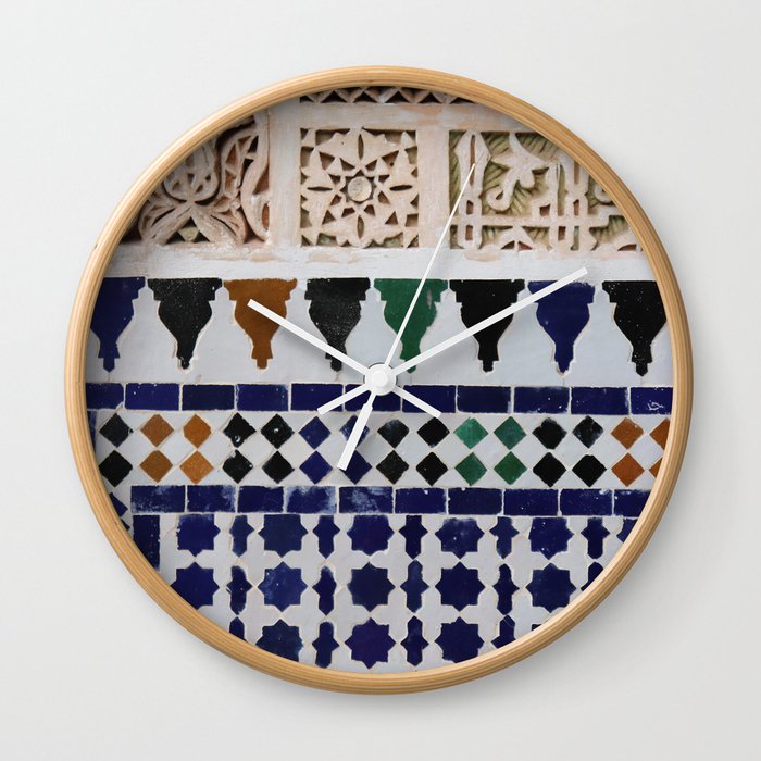 Moroccan Tile Wall Clock