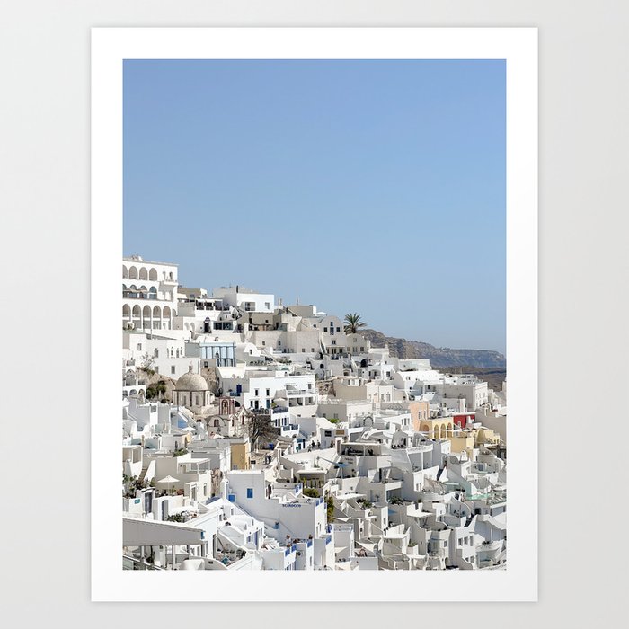 Santorini - Thira Greece Art Print