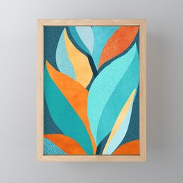Abstract Tropical Foliage Framed Mini Art Print