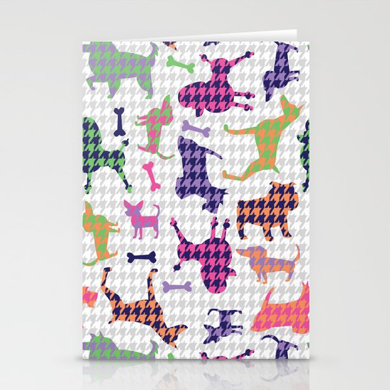 Houndstooth Hounds Stationery Cards