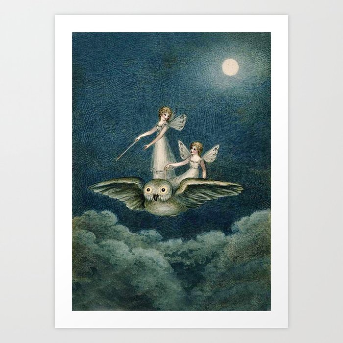 “Moonlight Ride” by Amelia Jane Murray (1899) Art Print