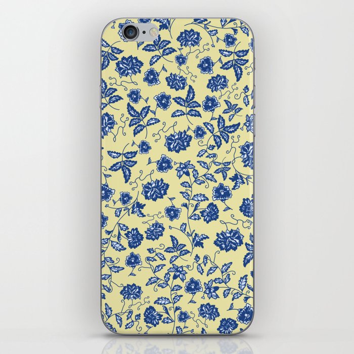 Bits of Blue and Yellow iPhone Skin