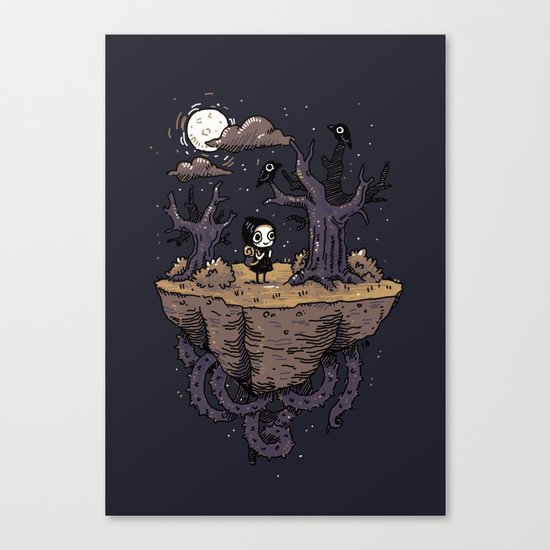 Dark Wood Canvas Print