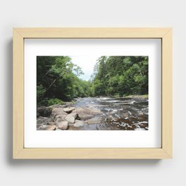 scenic nature.. waterfall Recessed Framed Print