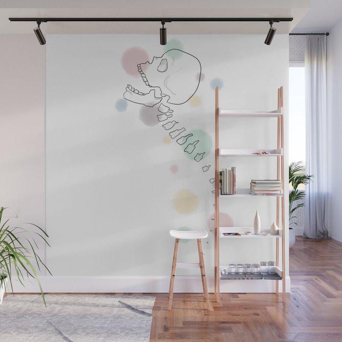 Cloudy Spine Wall Mural