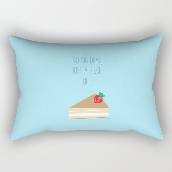 'Just piece of cake!' Rectangular Pillow