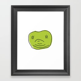 sour apple man Framed Art Print