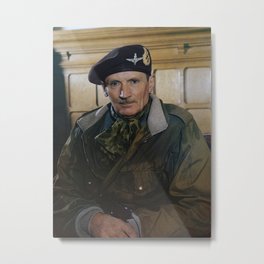 Field Marshal Sir Bernard Montgomery - WW2 - 1944 Metal Print | Britisharmy, Britisharmedforces, Secondworldwar, Britishmilitary, Worldwarii, Bernardmontgomery, Britishtroops, Photo, Generalmontgomery, Monty 