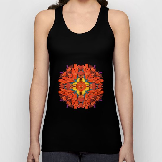 red round accumulation Unisex Tank Top