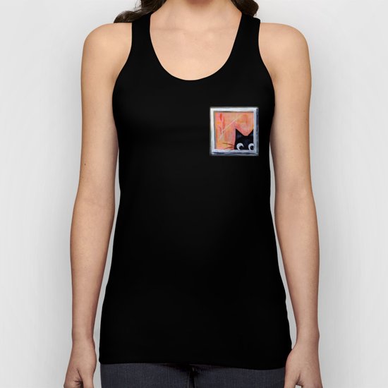 Cat and Bird Unisex Tank Top