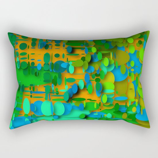 round green garden Rectangular Pillow