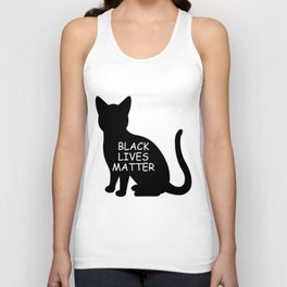 Black cat lives matter Unisex Tank Top