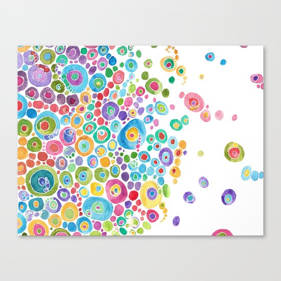 Inner Circle - white Canvas Print